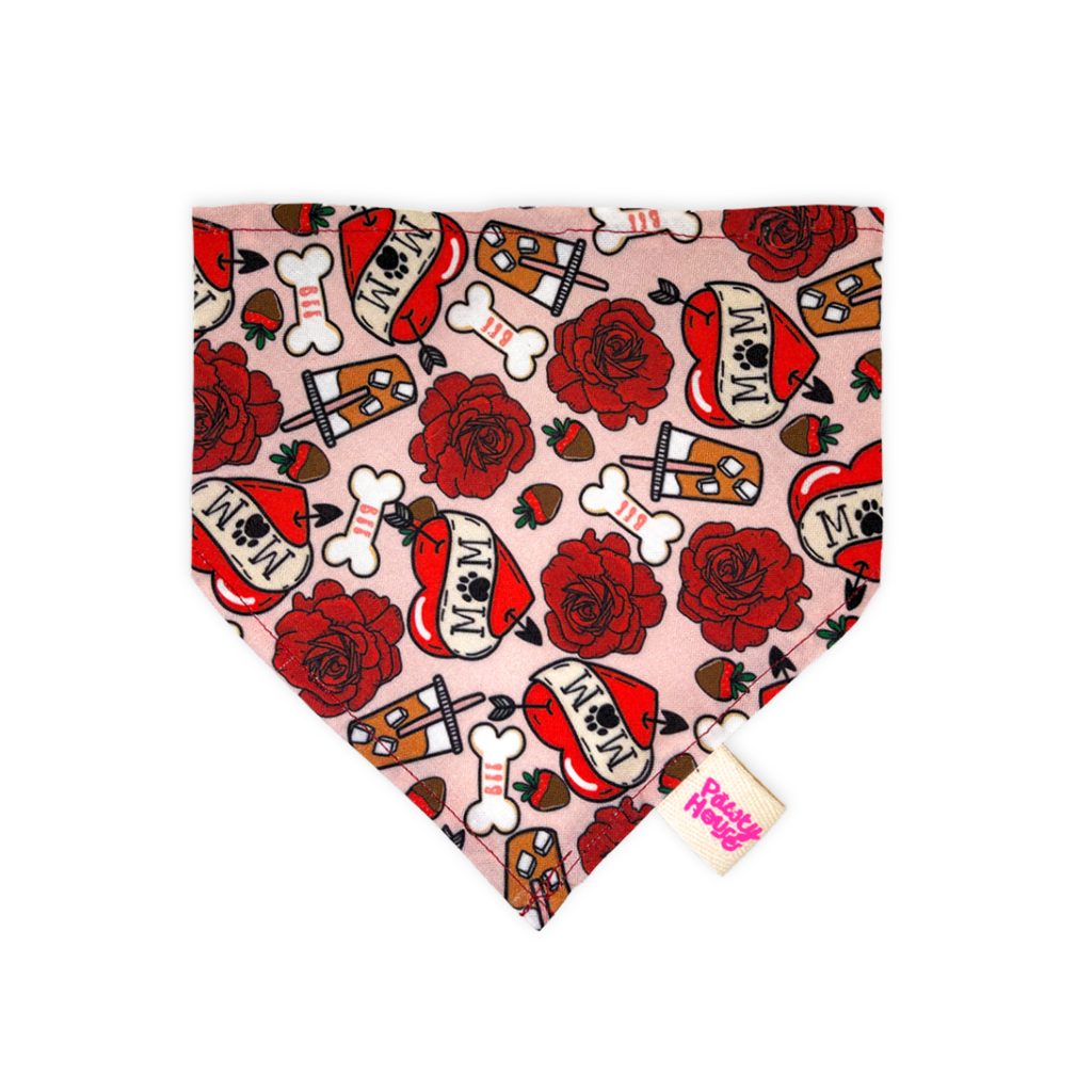 I Heart Mom Bandana para mascotas