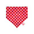 Red Checkered Bandana para mascotas