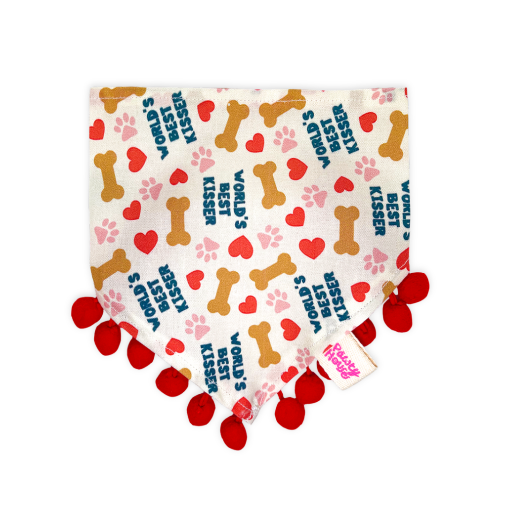 World's Best Kisser Bandana para mascotas