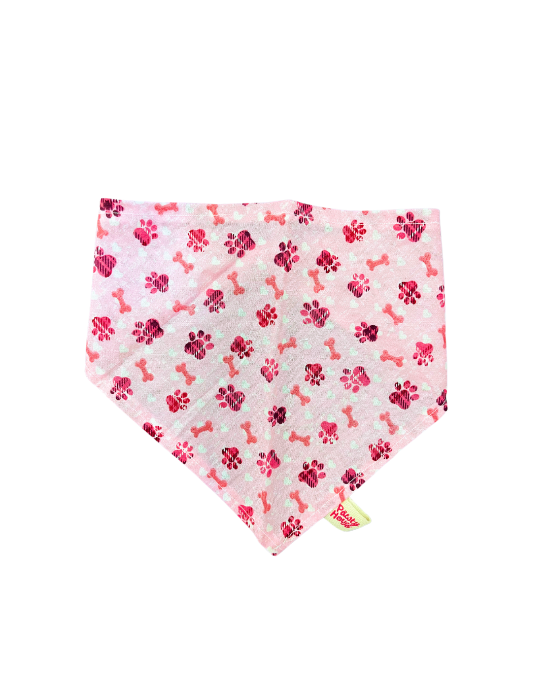 Pink Paws & Bones Dog Bandana