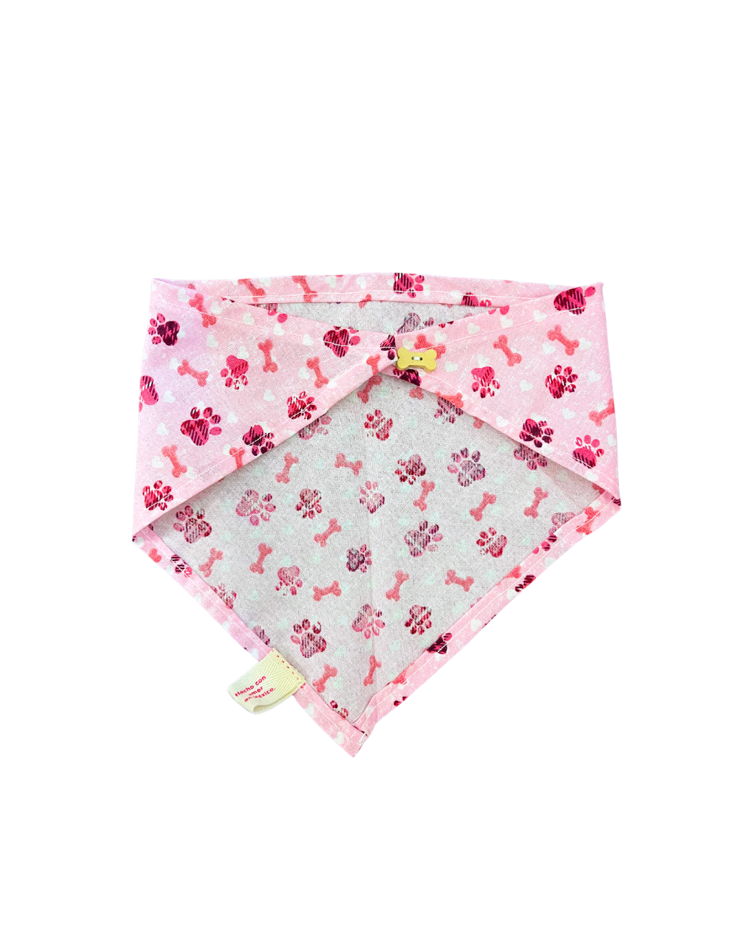 Pink Paws & Bones Dog Bandana