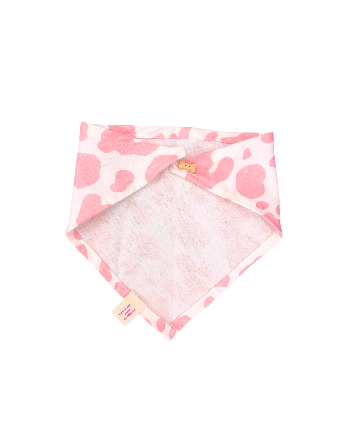 Pink Cow Print Bandana