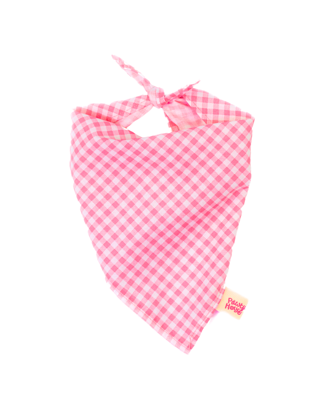 Pink Plaid Bandana