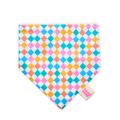 Retro Checkered Bandana para mascotas