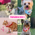 Pink Checkered Bandana para mascotas